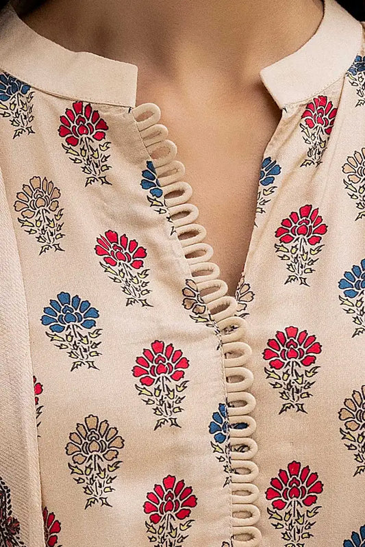 Printed Linen Suit with Embroidered Printed Pashmina Dupatta BY GUL AHMED V02 – AP42049