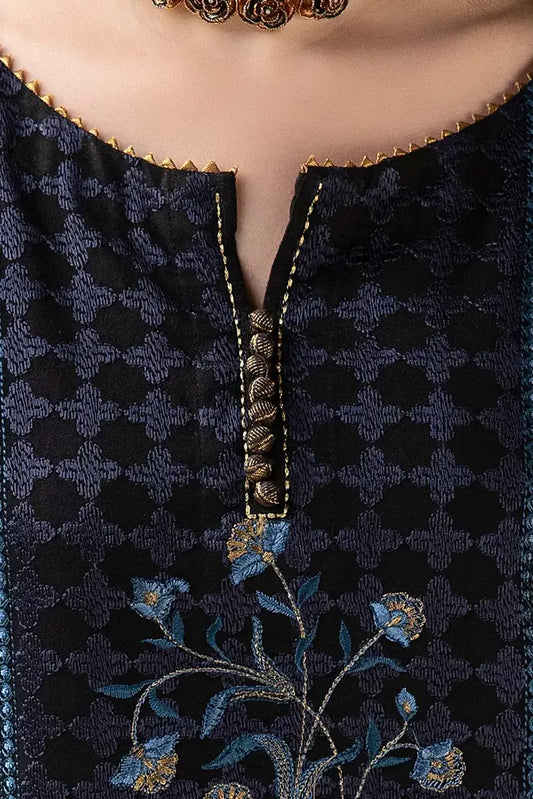 Embroidered Acrylic Suit with Pashmina Dupatta BY GUL AHMED V02 – AP42024