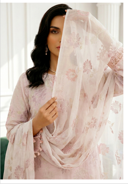 Noor-e-Fajar AYRA NF-1533 Embroidered Lawn Suit 3 Piece | Luxury Lawn Collection Pakistan