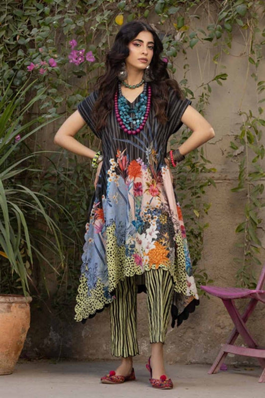 2PC Printed Unstitched Lawn Suit TL-42031