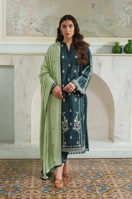 EMBROIDERED KHADDAR AUTUMN WINTER BY SAHAR – Mughal Majesty