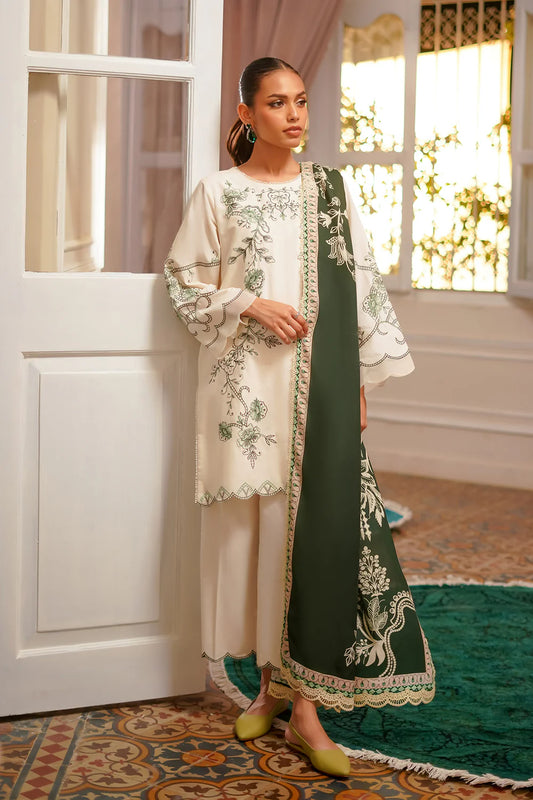 PRINTED + EMBROIDERED KHADDAR AUTUMN WINTER BY SAHAR – Antique Lace