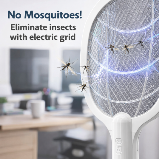 Rechargeable Mosquito Racket With Box & Stand – Electric Insect Killer Bat For Indoor And Outdoor Use | Insects Killer | Mosquito Killer Racket