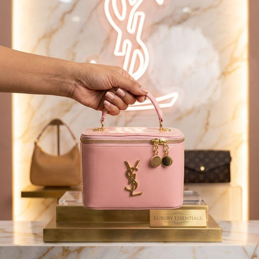 Beauty Bag Makeup Organizer Pouch Travel Cosmetic Storage Bag for Women (Black)