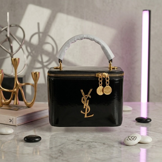 Beauty Bag Makeup Organizer Pouch Travel Cosmetic Storage Bag for Women (Black)