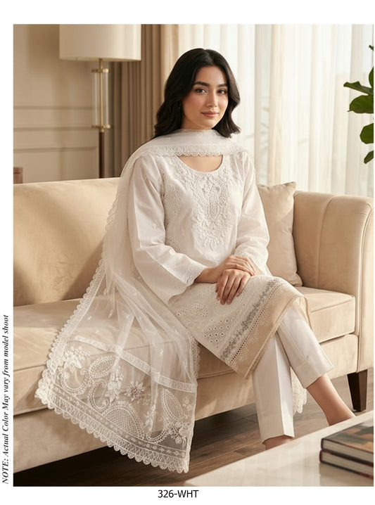 Luxurious Ranjhni Hand Work Premium Lawn