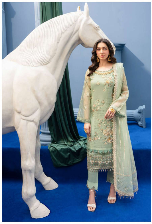 Glamour GLR-01 by Razab – Luxury Embroidered Fancy Silk 3 Piece Suit