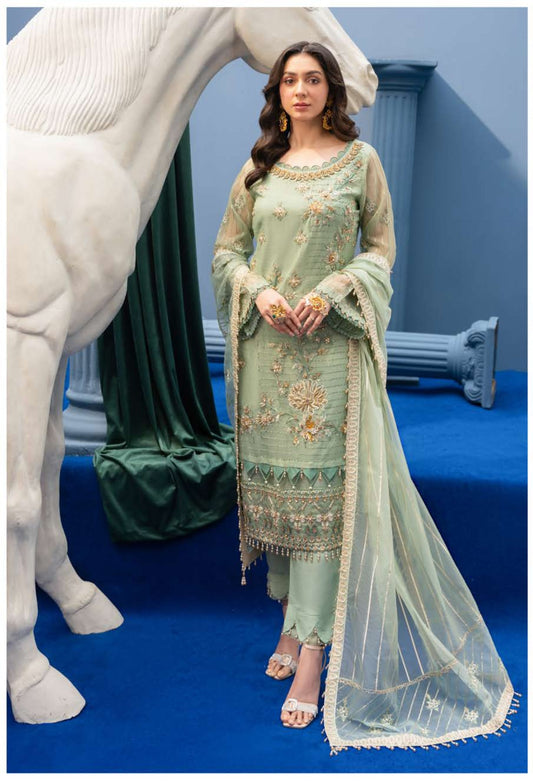 Glamour GLR-01 by Razab – Luxury Embroidered Fancy Silk 3 Piece Suit