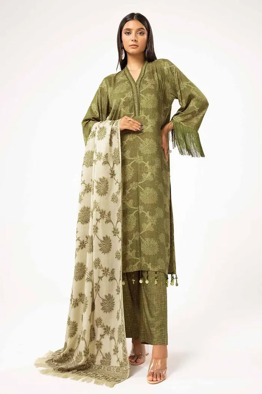 Printed Linen Suit with Pashmina Dupatta BY GUL AHMED V02 – AP42047
