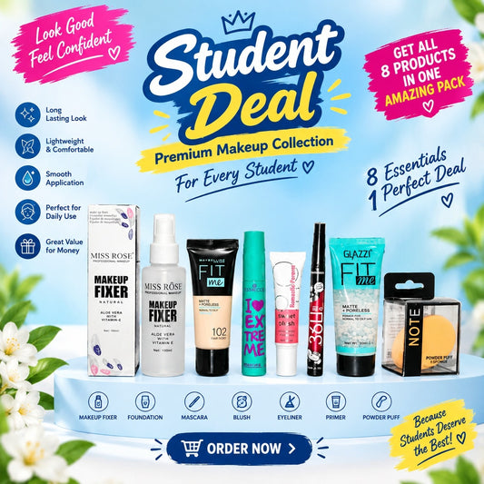 7-in-1 Student Makeup Deal – All-in-One Beginner Cosmetic & Beauty Gift Set