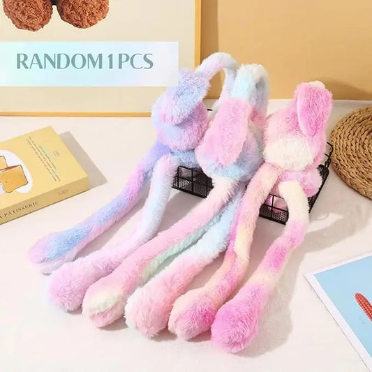 Soft Plush Bunny Ear Design Winter Earmuffs