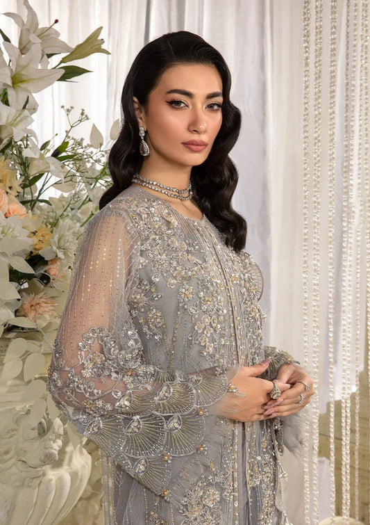 ELAF Luxury Formal Collection Unstitched - EVARA XXIV - The Formal Exhibit EFE-04 DOVE