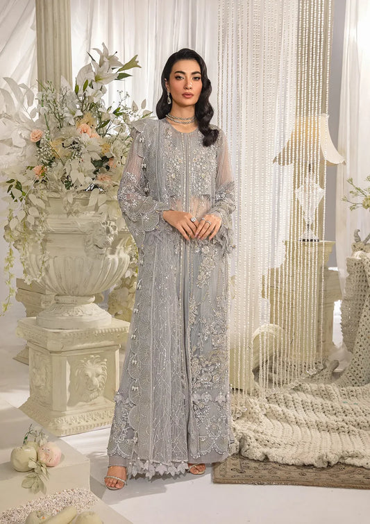 ELAF Luxury Formal Collection Unstitched - EVARA XXIV - The Formal Exhibit EFE-04 DOVE