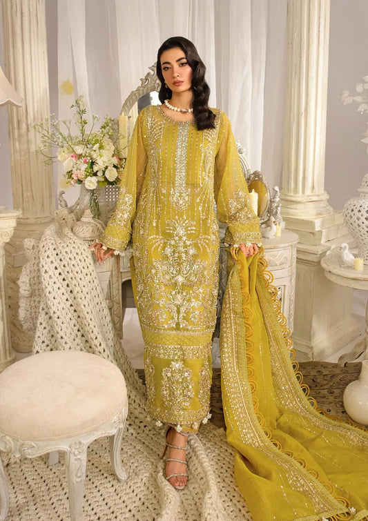 ELAF Luxury Formal Collection Unstitched - EVARA XXIV - The Formal Exhibit EFE-03 SUNLIT