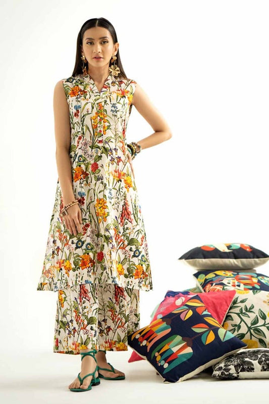 2PC Printed Unstitched Lawn Suit TL-42005