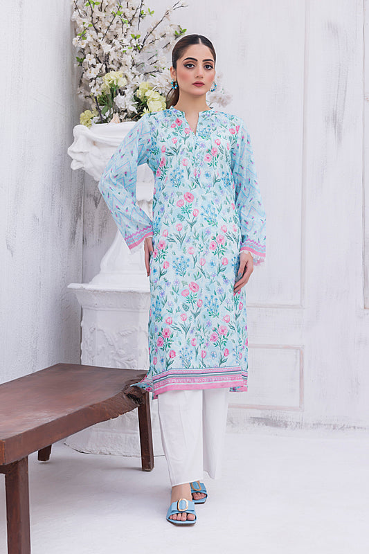 01 PIECE UNSTITCHED PRINTED LAWN SHIRT