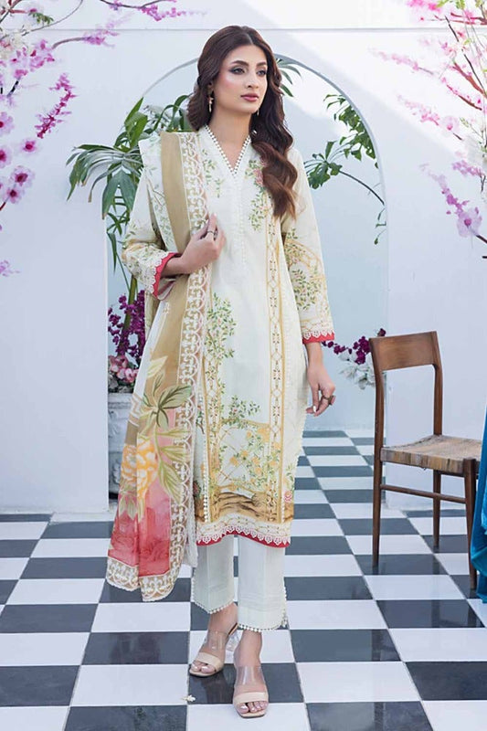 2PC Printed Unstitched Lawn Suit TL-42034