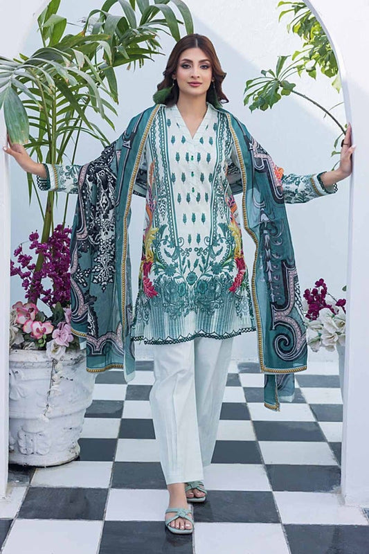 2PC Printed Unstitched Lawn Suit TL-42032