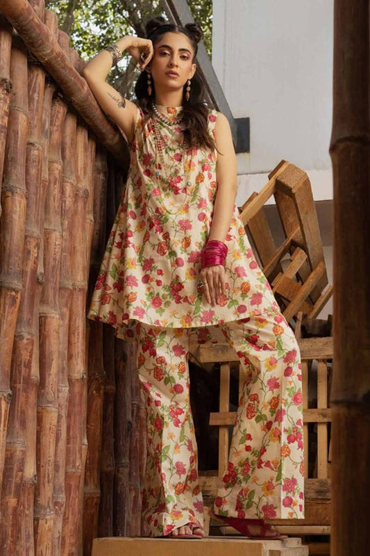 2PC Printed Unstitched Lawn Suit TL-42002