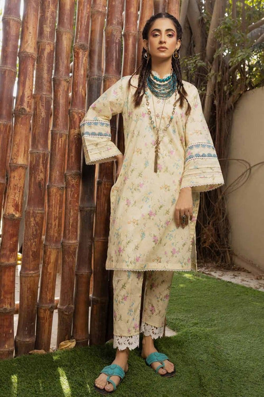 2PC Printed Lawn Unstitched Suit with Croatia Laces TL-42013