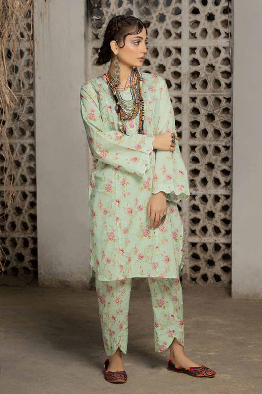 2PC Printed Lawn Unstitched Suit with Croatia Laces TL-42011