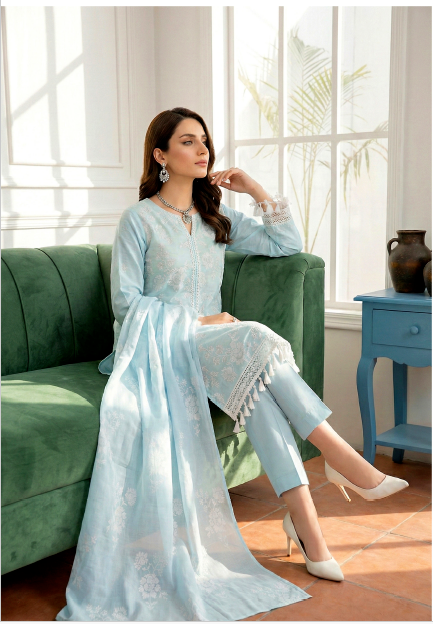 Noor-e-Fajar AYRA NF-1532 Embroidered Lawn Suit 3 Piece | Luxury Lawn Collection Pakistan