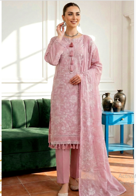 Noor-e-Fajar AYRA NF-1531 Embroidered Lawn Suit 3 Piece | Luxury Lawn Collection Pakistan