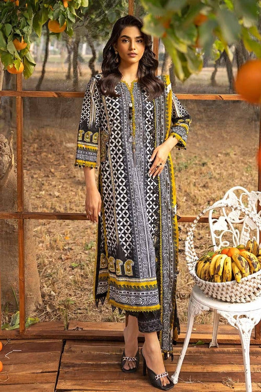 3PC Printed Embroidered Lawn Unstitched Suit CL-42089