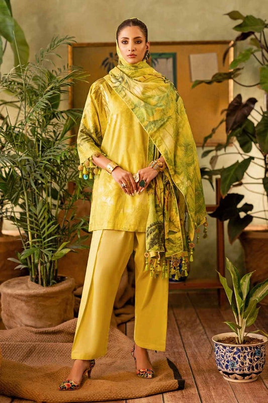 3PC Printed Embroidered Lawn Unstitched Suit CL-42031