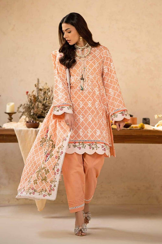 3PC Printed Embroidered Lawn Unstitched Suit CL-42015