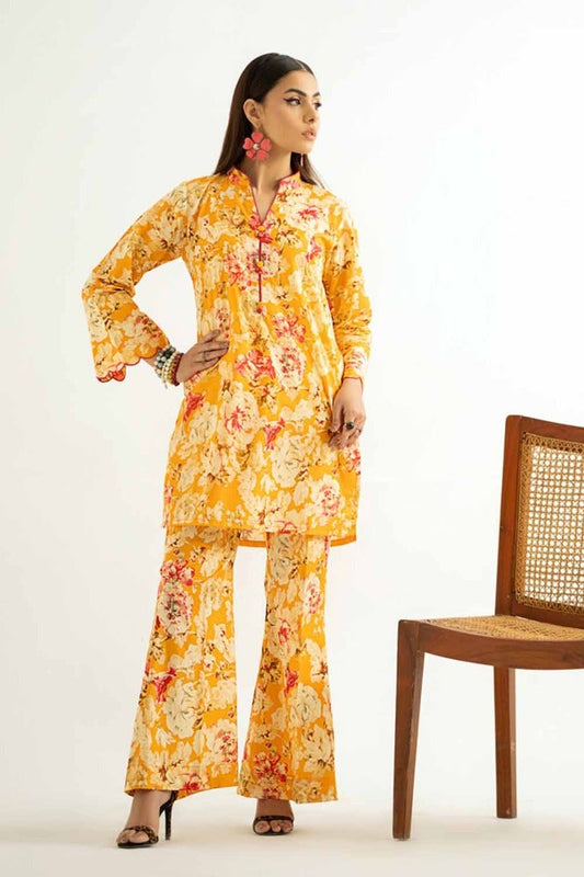 2PC Printed Unstitched Lawn Suit TL-42017