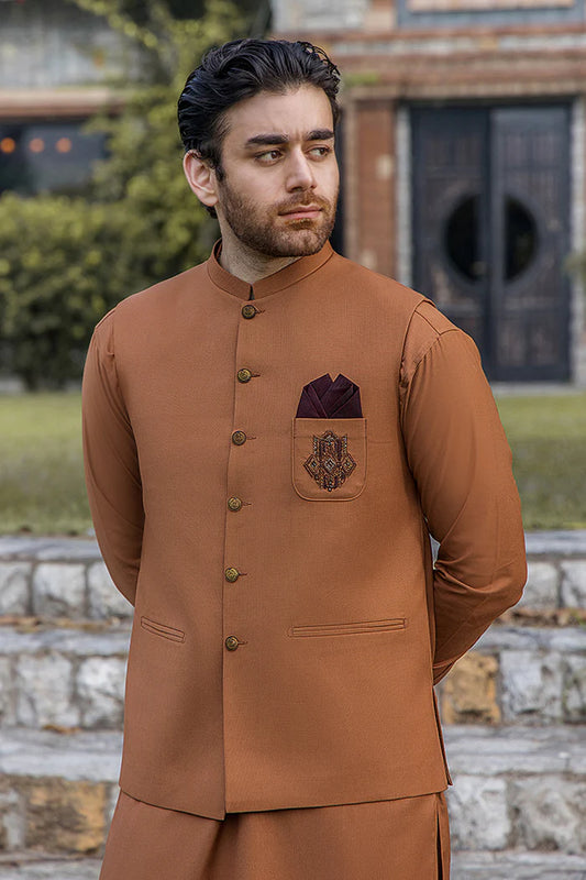 Suit + Waistcoat - Nosha Mian Collection By RIWAJ MEN’S WEAR - CM 1200