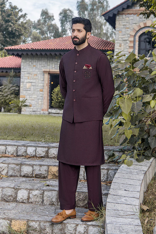 Suit + Waistcoat - Nosha Mian Collection By RIWAJ MEN’S WEAR - CM 1202