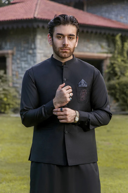 Suit + Waistcoat - Nosha Mian Collection By RIWAJ MEN’S WEAR - CM 1207