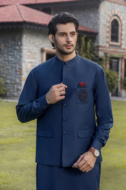 Suit + Waistcoat - Nosha Mian Collection By RIWAJ MEN’S WEAR - CM 1208