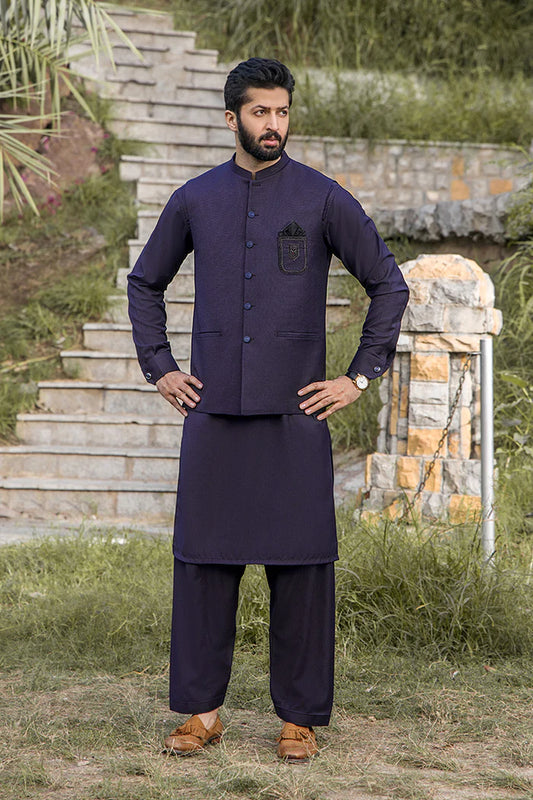 Suit + Waistcoat - Nosha Mian Collection By RIWAJ MEN’S WEAR - CM 1210