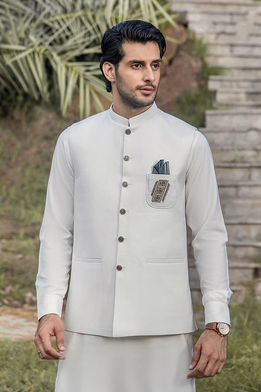 Suit + Waistcoat - Nosha Mian Collection By RIWAJ MEN’S WEAR - CM 1212