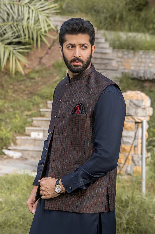 Suit + Waistcoat - Nosha Mian Collection By RIWAJ MEN’S WEAR - CM 1213