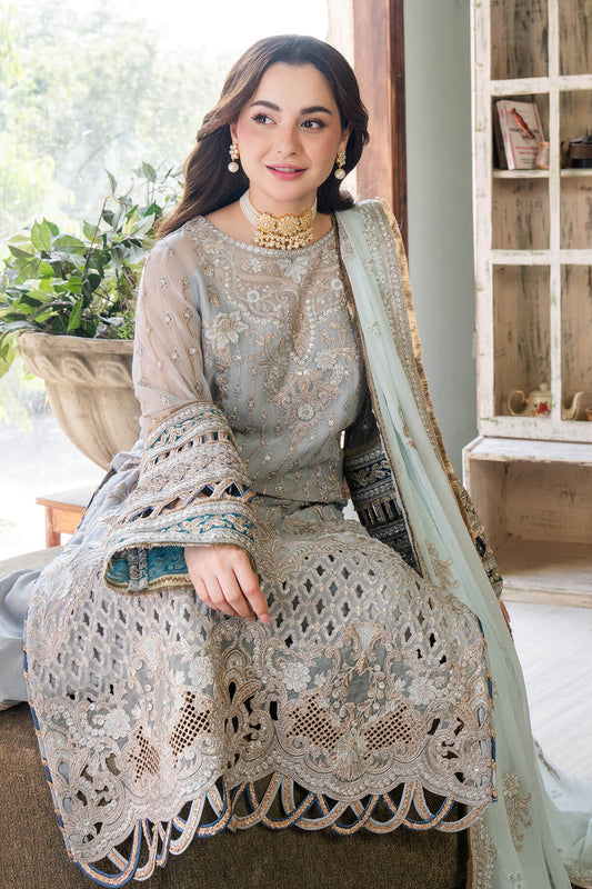 Naina by Imrozia Embroidered Chiffon Unstitched 3Pc Suit I-190 Rumman