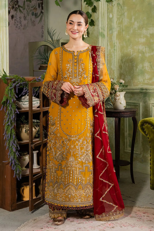 Naina by Imrozia Embroidered Chiffon Unstitched 3Pc Suit I-196 Naaz