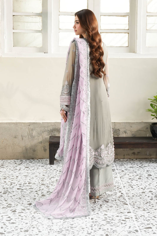 Noor-NOOR JAHAN by IMROZIA Embroidered Premium Chiffon Unstitched 3Pc Suit I-200