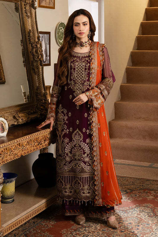 Chandni-NOOR JAHAN by IMROZIA Embroidered Premium Chiffon Unstitched 3Pc Suit I-206