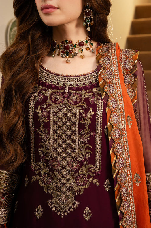 Chandni-NOOR JAHAN by IMROZIA Embroidered Premium Chiffon Unstitched 3Pc Suit I-206