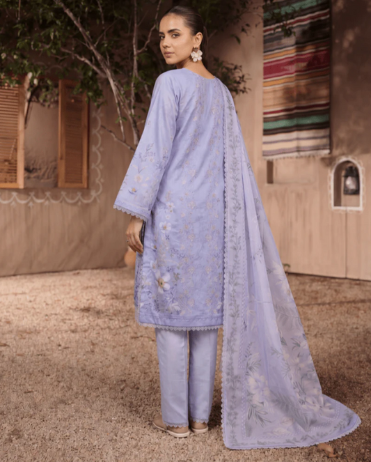 Ayleen Vol#2 Rangkaari 3pc Lawn Digital Print Embroidered shirt & Lawn Voil Printed Dupatta