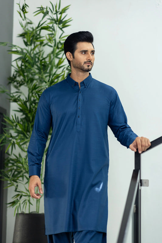 Stitched Shalwar Kameez (SCS15) Royal Blue