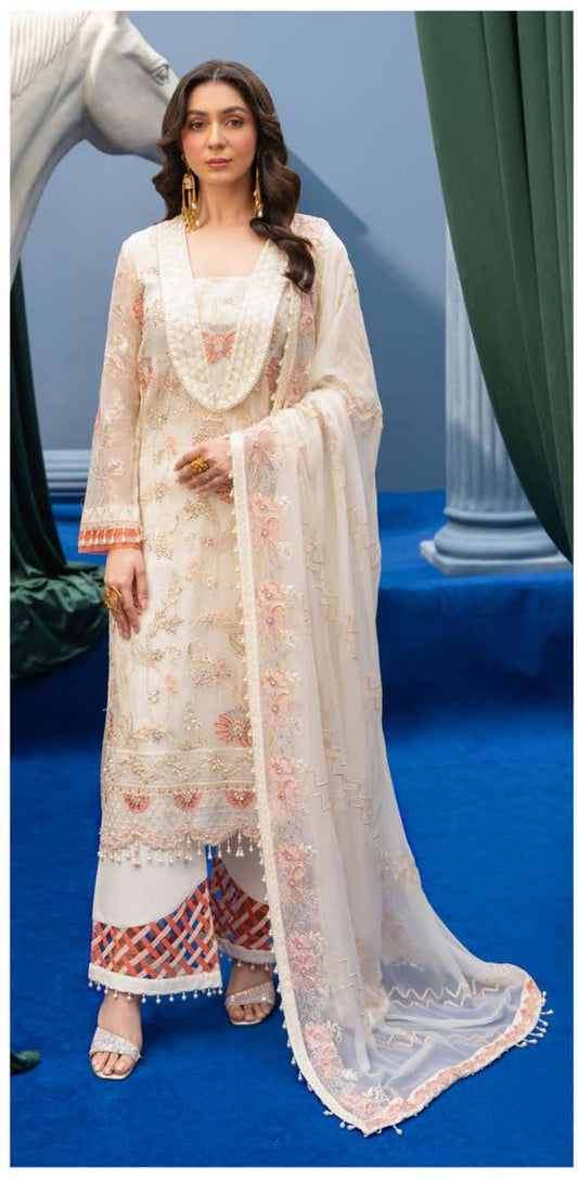 Glamour GLR-03 by Razab – Luxury Embroidered Fancy Silk 3 Piece Suit