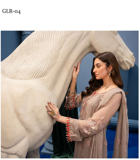 Glamour GLR-04 by Razab – Luxury Embroidered Fancy Silk 3 Piece Suit