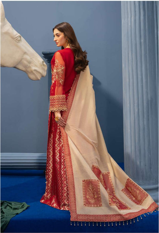 Glamour GLR-06 by Razab – Luxury Embroidered Fancy Silk 3 Piece Suit