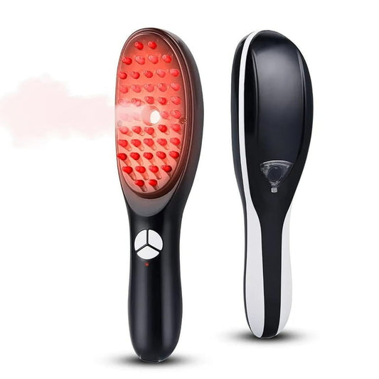 Electric 3D Scalp Massage Comb with Steam Spray & Red Blue Light Therapy - Haircare Accessory Designed For Scalp Massage