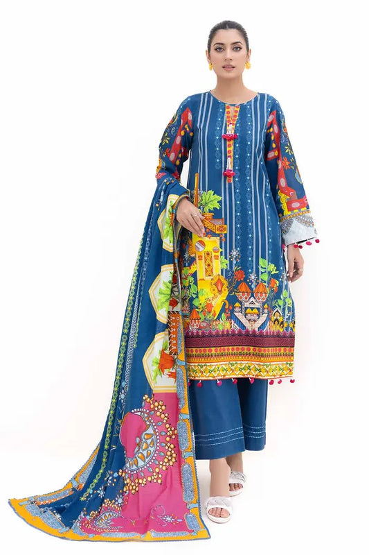 Printed Light Khaddar Suit By GUL AHMED – K42006L